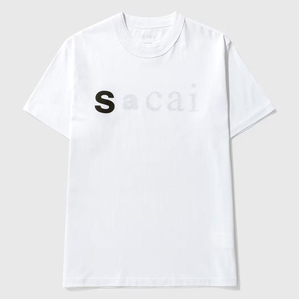 Sacai Fading Logo T-Shirt